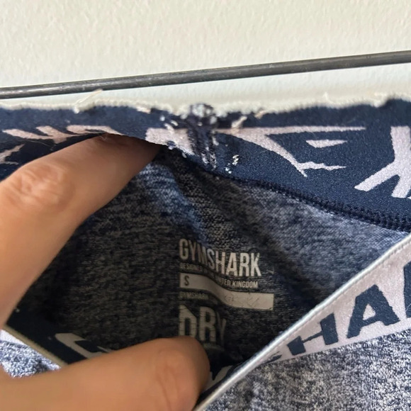 Gymshark Flex Navy  Blue/Purple Leggings - Picture 3 of 3